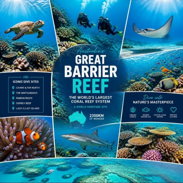 【澳洲凱恩斯大堡礁】Great Barrier Reef大堡礁豪華船宿船潛｜自由行8日,船宿3天(不含機票)
